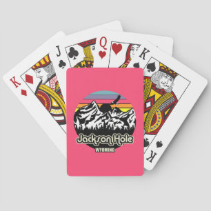 Jeu De Cartes Vintage Jackson Hole Wyoming