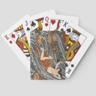 Jeu De Cartes Vintage Japanese Art - Tamatori Dragon