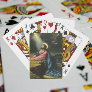 Jeu De Cartes Vintage Jésus Christ prier, Jardin de Gethsémani
