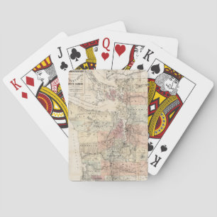 Jeu De Cartes Vintage Map of The Puget Sound