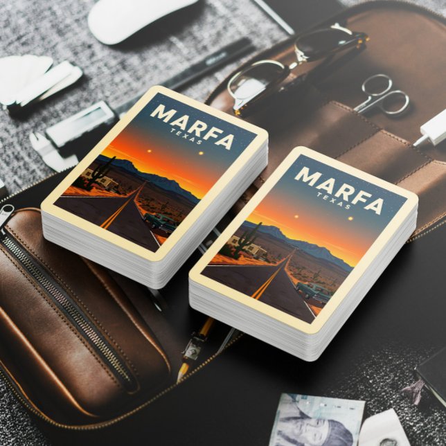 Jeu De Cartes Vintage Marfa Texas (Créateur téléchargé)