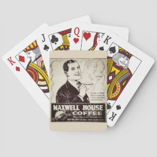 Jeu De Cartes Vintage Maxwell House Café Et Cartes De Jeu