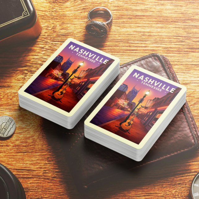 Jeu De Cartes Vintage Nashville Tennessee (Créateur téléchargé)