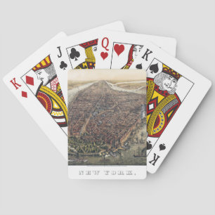 Jeu De Cartes Vintage New York City, Manhattan, Brooklyn Bridge