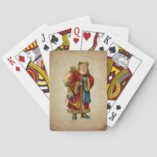 Jeu De Cartes Vintage Noël Vieux Monde Père Noël