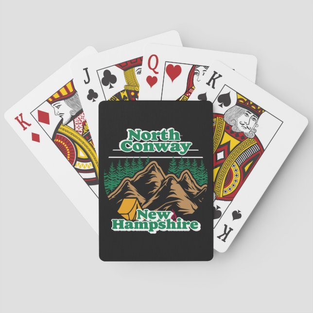 Jeu De Cartes Vintage North Conway New Hampshire (dos)