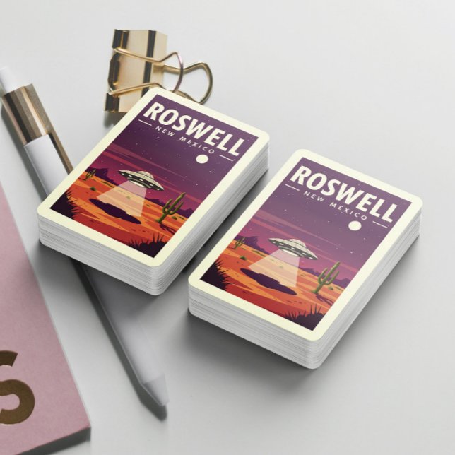 Jeu De Cartes Vintage Roswell New Mexico (Créateur téléchargé)