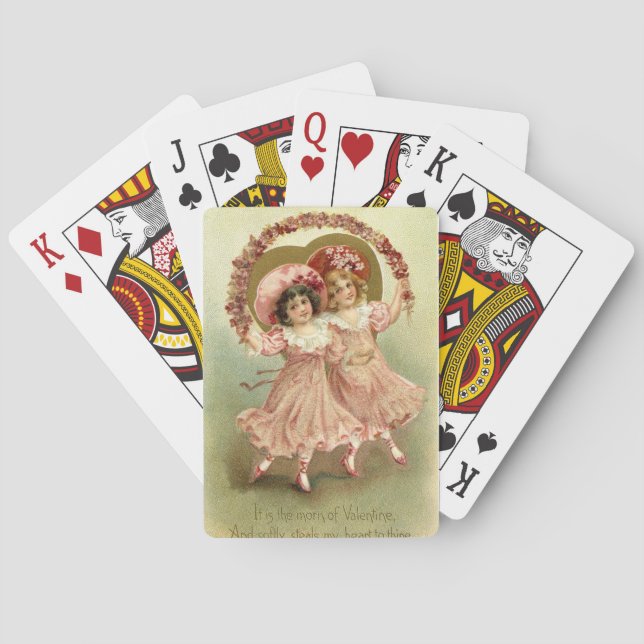 Jeu De Cartes Vintage Saint Valentin (dos)