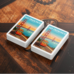 Jeu De Cartes Vintage San Francisco Californie
