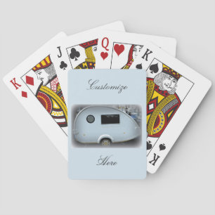 Jeu De Cartes Vintage teardrop trailer gypsy caravan