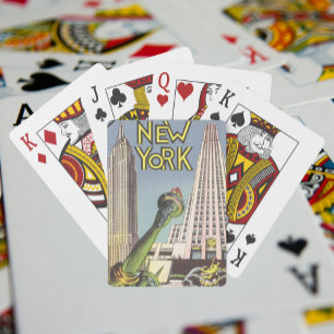 Jeu De Cartes Vintage voyage, Célèbre ville de New York