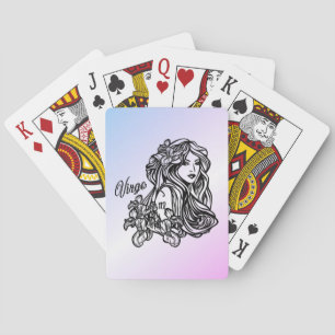 Jeu De Cartes Virgo La Vierge Zodiac Purple