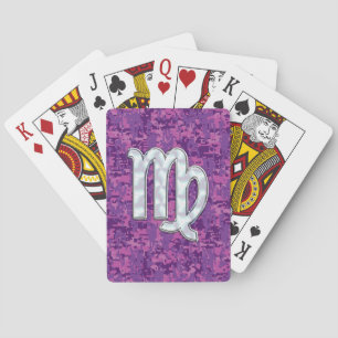 Jeu De Cartes Virgo Zodiac Connexion Pink Fuchsia Camion numériq