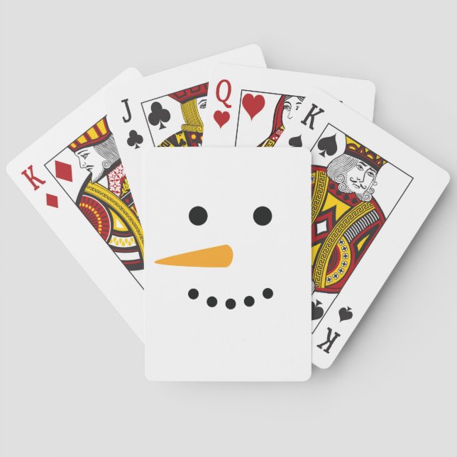 Jeu De Cartes Visage de neige (dos)