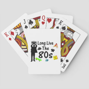 Jeu De Cartes Vivent longtemps la culture des années 80