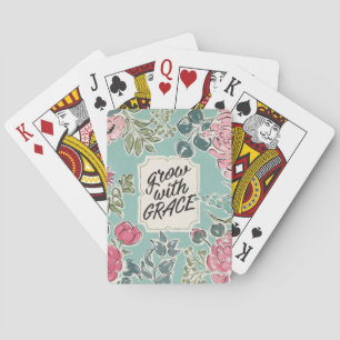 Jeu De Cartes Vivez en fleur   se développent avec la grâce