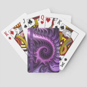 Jeu De Cartes Vivid Abstrait Cool rose violet Fractal Nom