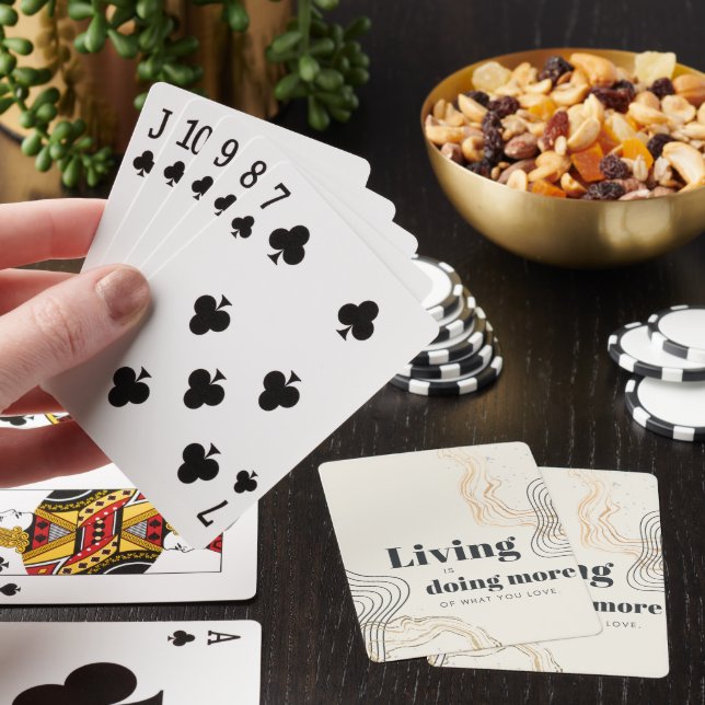 Jeu De Cartes "Vivre fait plus" jouer aux cartes (In Situ)