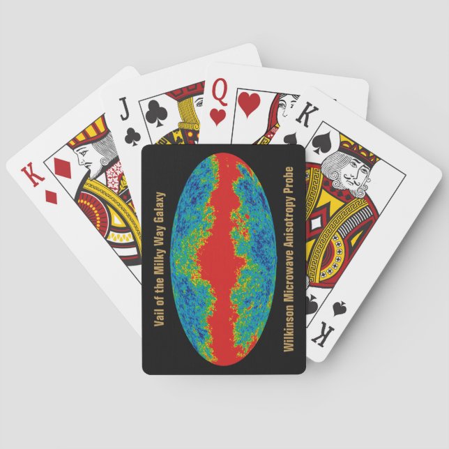 Jeu De Cartes Voile Galaxy Voie Lactée sur l'univers WMAP (dos)