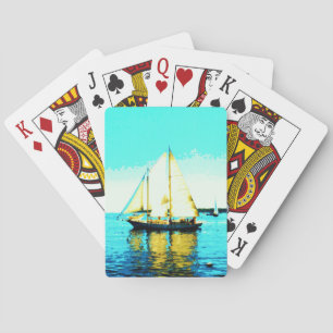 Jeu De Cartes voilier goélette jouer aux cartes