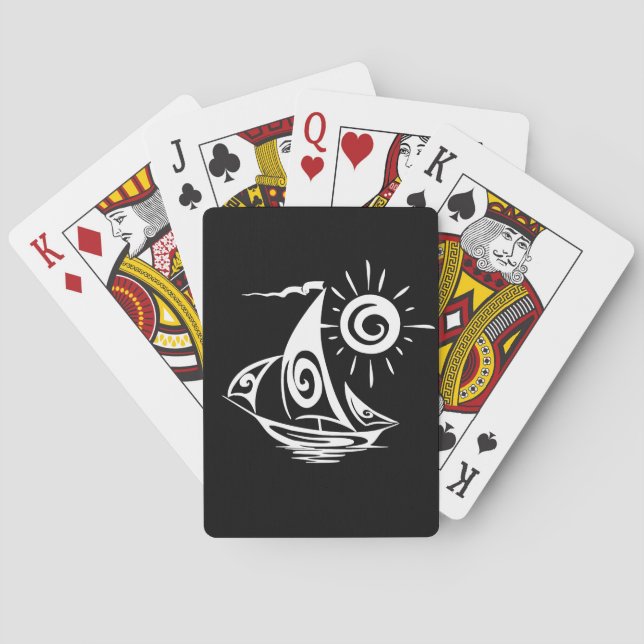 Jeu De Cartes Voilier paresseux fantaisiste (dos)