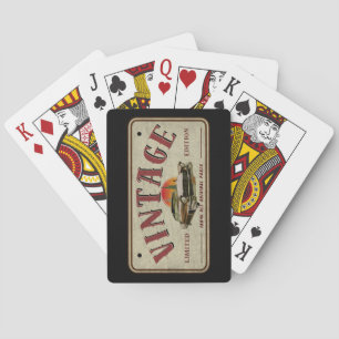 Jeu De Cartes Voiture Classique Vintage Édition Limitée Pièces D