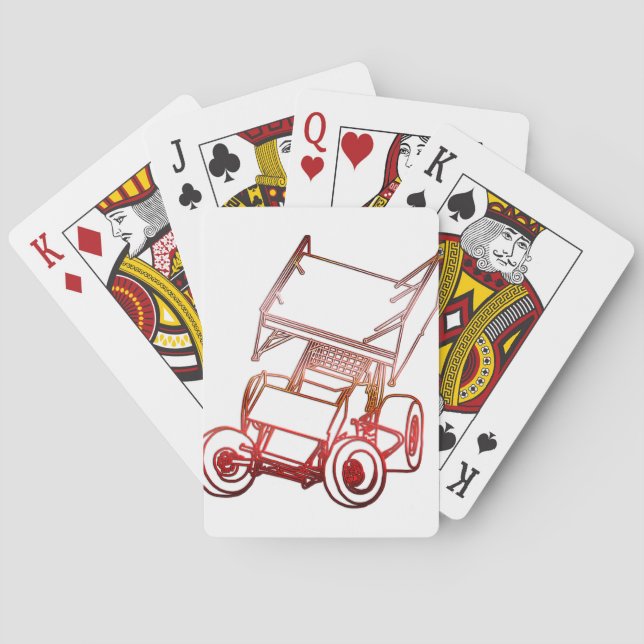 Jeu De Cartes Voiture Sprint Skewed/Sunset (dos)