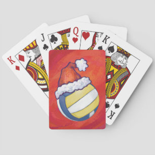 Jeu De Cartes Volley-ball avec Casquette de Noël
