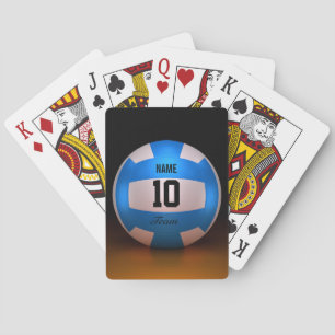 Jeu De Cartes Volleyball bleu