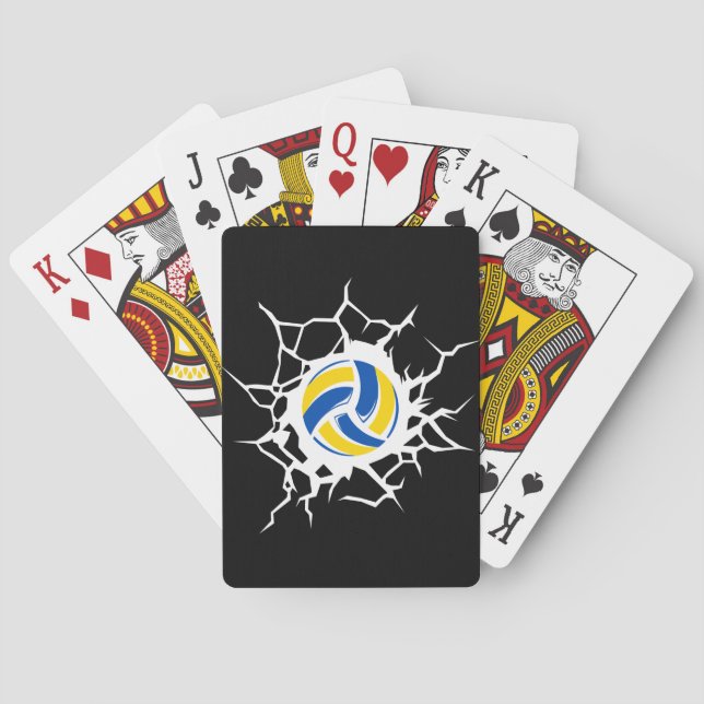 Jeu De Cartes Volleyball Themed (dos)