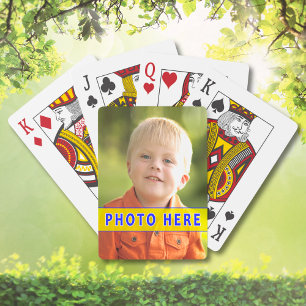 Jeu De Cartes VOS cartes de jeu de PHOTO pour le malvoyant