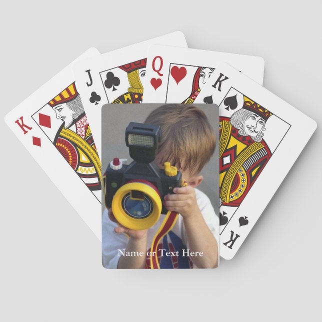 Jeu De Cartes Vos cartes de jeu photo personnalisent (dos)