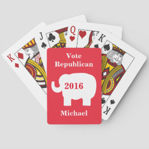 Jeu De Cartes Vote Républicain 2016 Nom Poker personnalisé