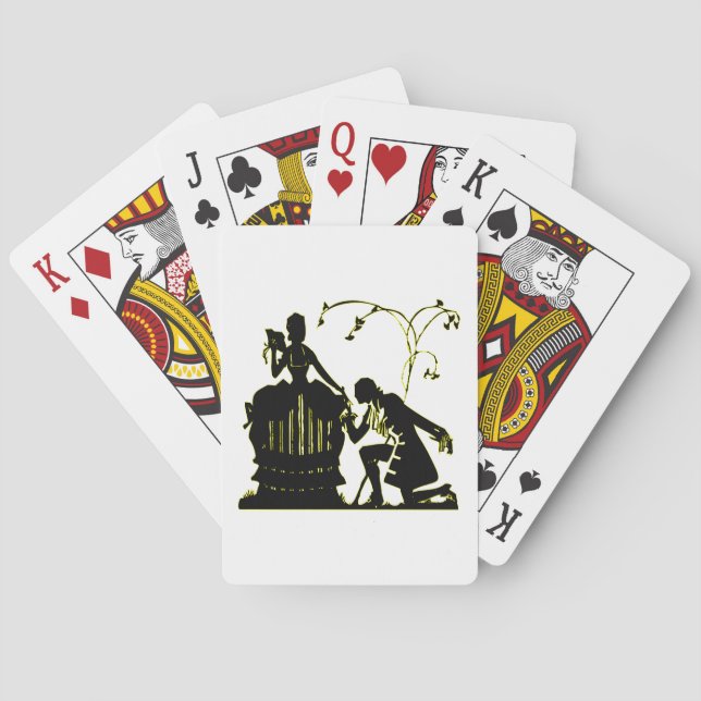 Jeu De Cartes "Voulez-vous m'épouser ?" Silhouette (dos)