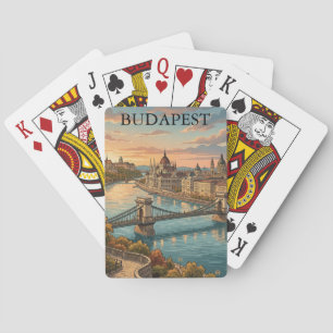 Jeu De Cartes Voyage à Budapest Danube Rivière