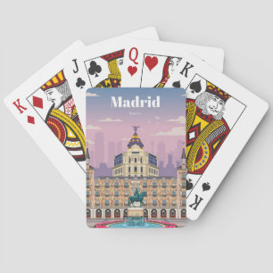 Jeu De Cartes Voyage Art Voyage à Madrid Espagne