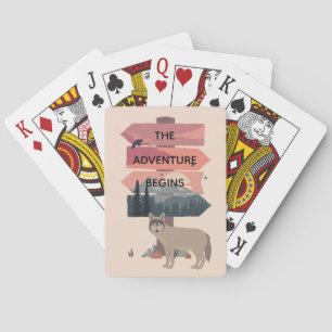Jeu De Cartes Voyage Aventure Début Voyage Poster sauvage
