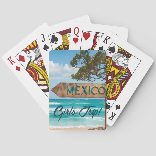 Jeu De Cartes VOYAGE DES FILLES DU Mexique ! Amusant (dos)