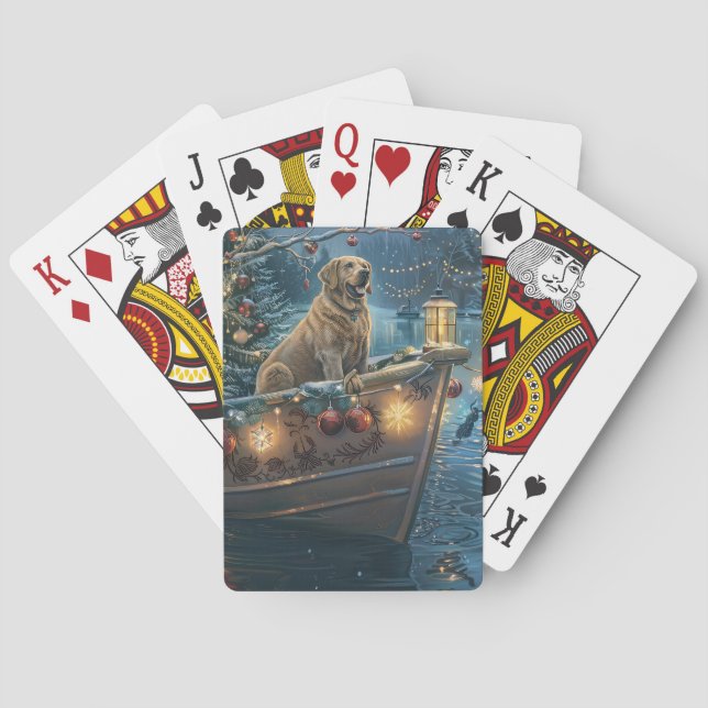 Jeu De Cartes Voyage festif de Noël au Labrador (dos)