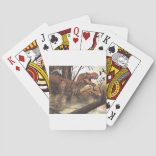 Jeu De Cartes Voyage Jurassique : Dinosaure dans son Habitat Nat