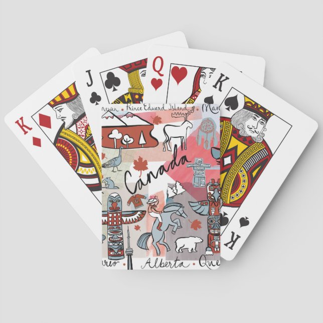 Jeu De Cartes Voyage mondial - Canada (dos)