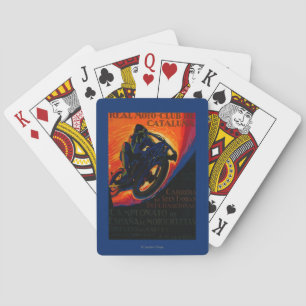 Jeu De Cartes Vrai cru PosterEurope de club de Moto