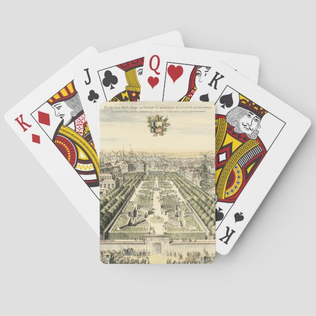 Jeu De Cartes Vue aérienne de jardin formel par Éric Dahlbergh (dos)