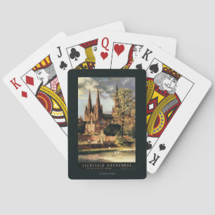 Jeu De Cartes Vue de cathédrale de Lichfield