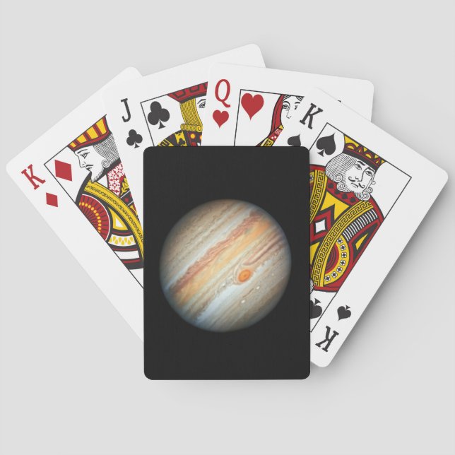 Jeu De Cartes Vue de la planète Jupiter (télescope Hubble) (dos)