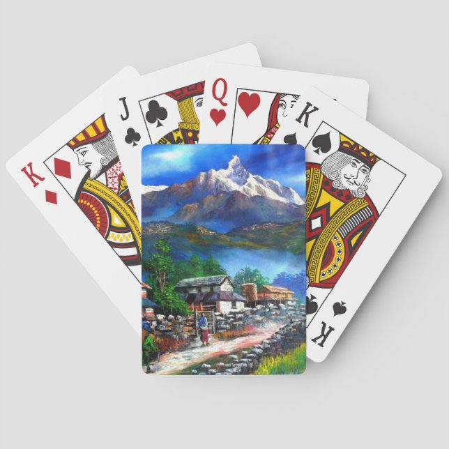 Jeu De Cartes Vue panoramique du mont Everest Népal (dos)