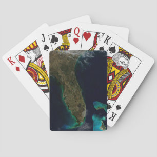 Jeu De Cartes Vue Satellite Sur La Floride.