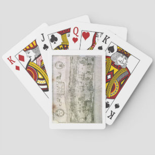 Jeu De Cartes Vue sur Bordeaux et la Garonne, signée par