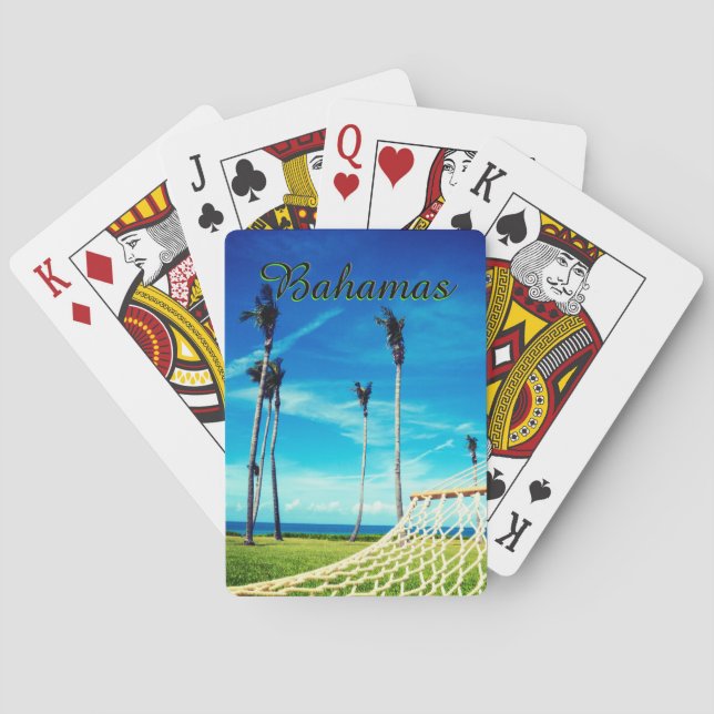 Jeu De Cartes Vue sur l'océan du hamac exotique (dos)