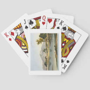 Jeu De Cartes Vue sur Nijeibabad, près de Coaduwar Gaut, Rohilc
